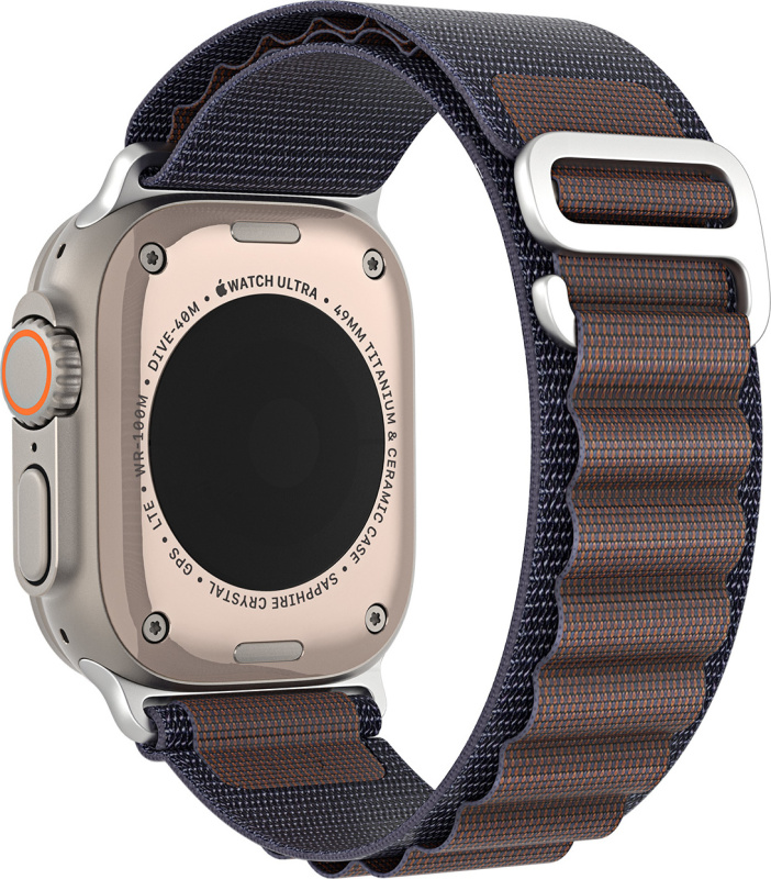 OEM DUX DUCIS GS - Nylonový řemínek Apple Watch 42/44/45/49mm indigo