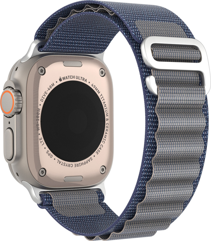 DUX DUCIS GS - Nylonový řemínek Apple Watch 42/44/45/49mm modrý