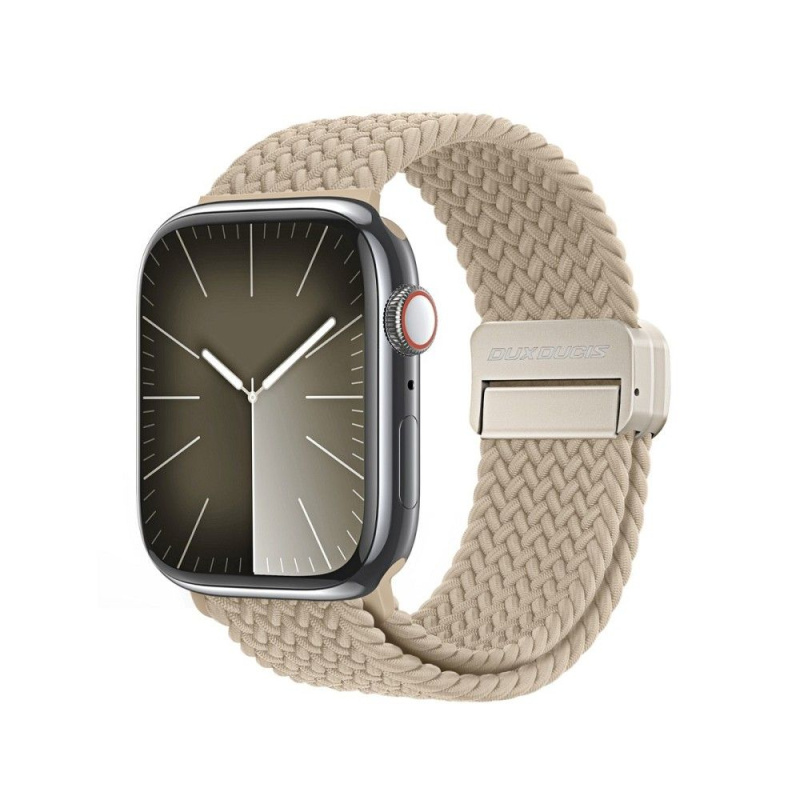 DUX DUCIS Mixture Pro - Pletený řemínek Apple Watch 38/40/41mm světle béžová