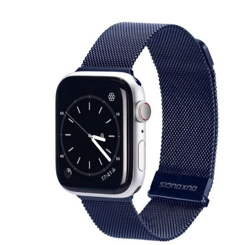 DUX DUCIS Milanese magnetický řemínek z nerezové oceli pro Apple Watch 42/44/45mm modrá