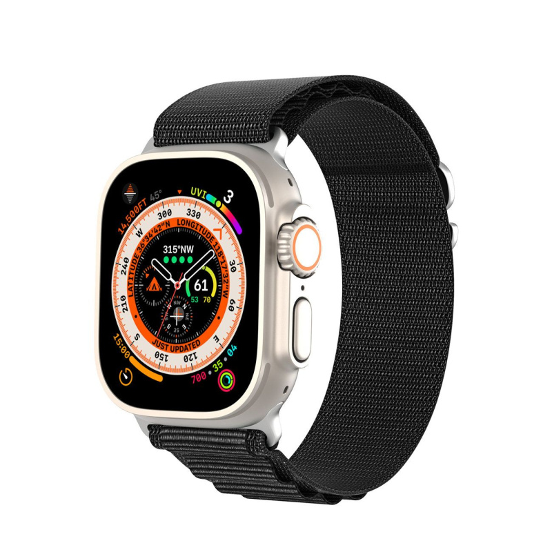DUX DUCIS GS - Nylonový řemínek Apple Watch 38/40/41mm černý