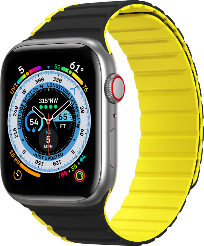 DuxDucis Řemínek na Apple Watch 38mm / 40mm / 41mm / 42mm - DuxDucis, LD BlackYellow