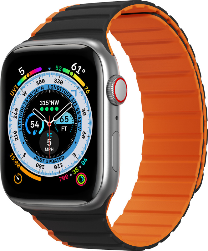 DuxDucis Řemínek na Apple Watch 38mm / 40mm / 41mm / 42mm - DuxDucis, LD BlackOrange