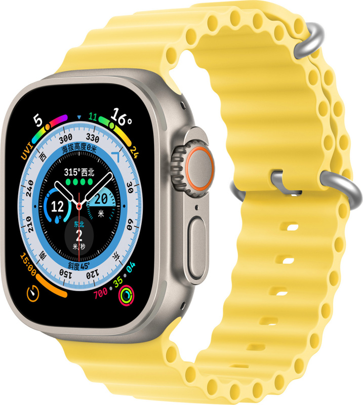DuxDucis Řemínek pro Apple Watch 44mm / 45mm / 46mm / 49mm - DuxDucis, OceanWave Yellow