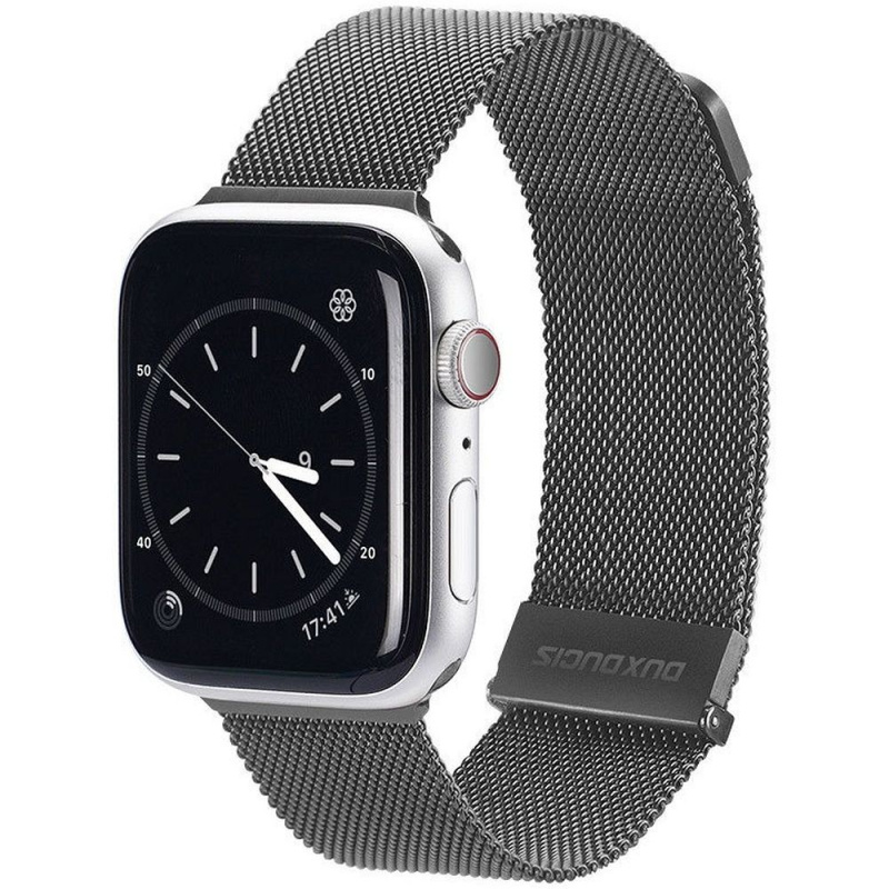 DUX DUCIS Milanese magnetický řemínek z nerezové oceli pro Apple Watch 38/40/41mm šedá