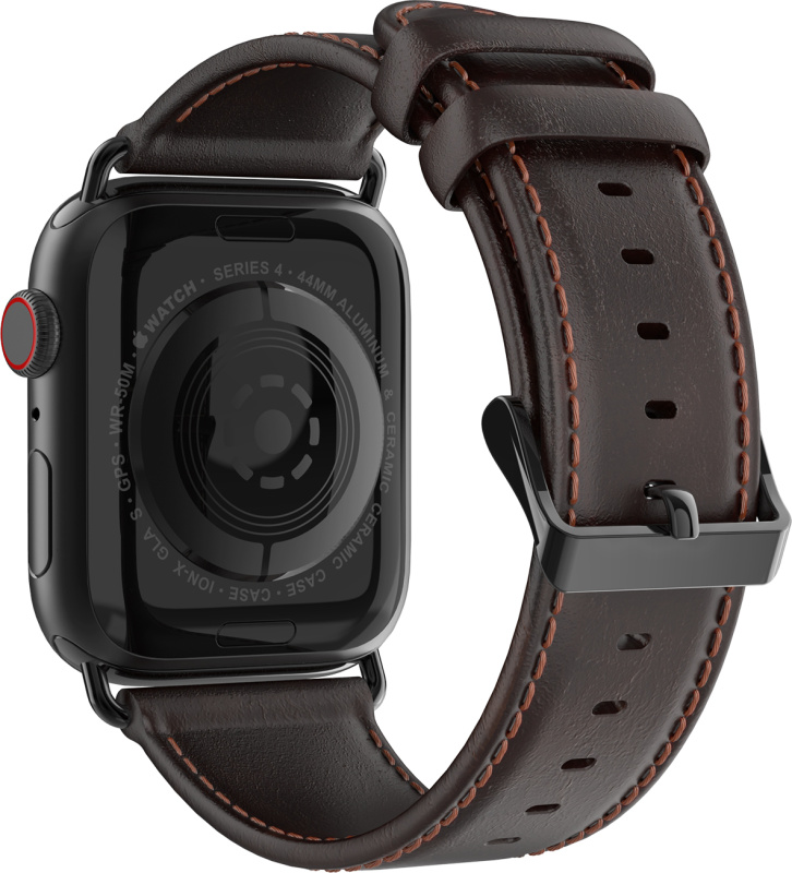 DuxDucis Kožený pásek / řemínek pro Apple Watch 38mm / 40mm / 41mm / 42mm - DuxDucis, Business Coffee