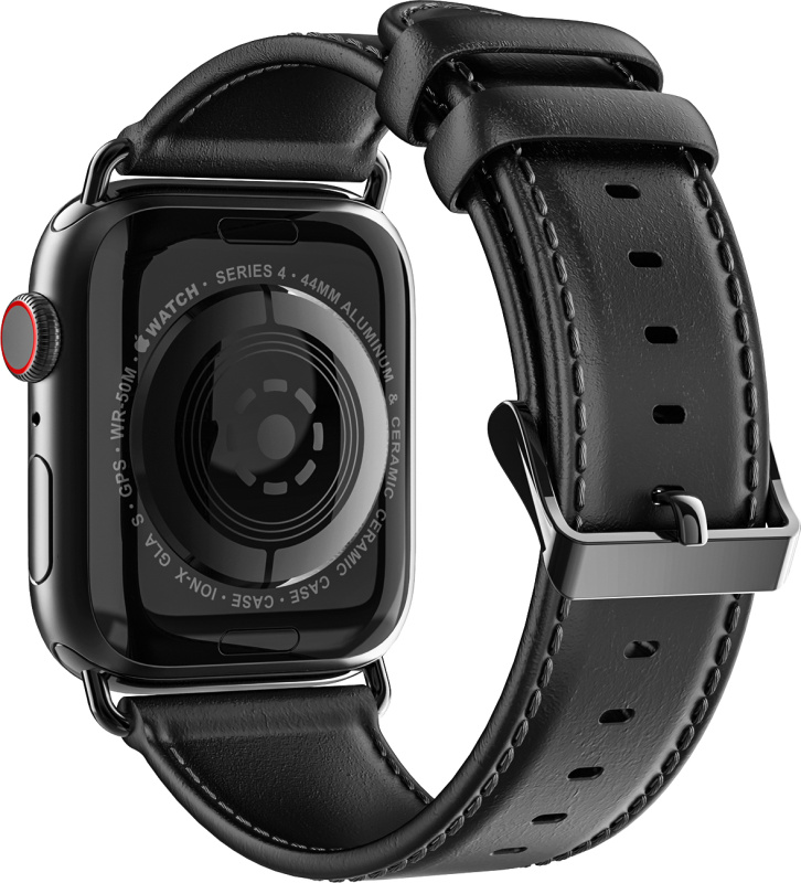 DuxDucis Kožený pásek / řemínek pro Apple Watch 38mm / 40mm / 41mm / 42mm - DuxDucis, Business Black