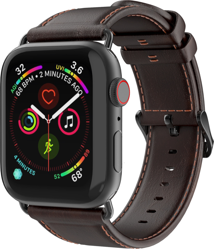 DuxDucis Kožený pásek / řemínek pro Apple Watch 44mm / 45mm / 46mm / 49mm - DuxDucis, Business Coffee