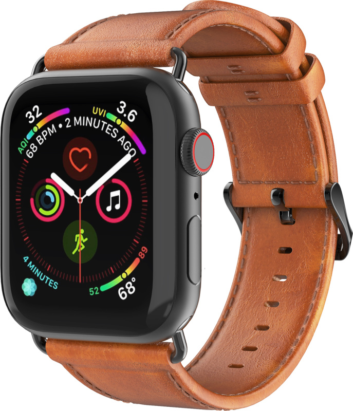 DuxDucis Kožený pásek / řemínek pro Apple Watch 44mm / 45mm / 46mm / 49mm - DuxDucis, Business Brown