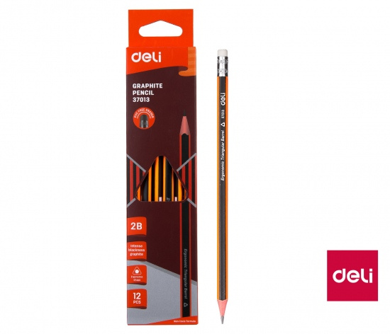 Tužka č.1 trojhranná s gumou DELI E37013 DELI GROUP CO., LTD.