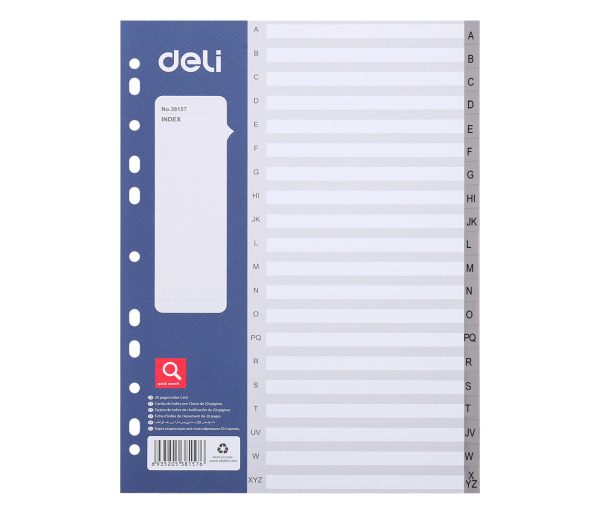 Rozdělovač abecední A4, 20l DELI E38157 DELI GROUP CO., LTD.