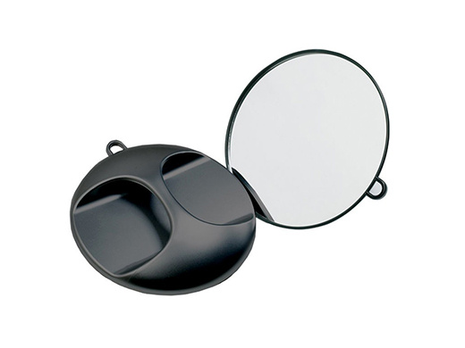 Zrcadlo kadeřnické BLACK Kulaté / NB00095