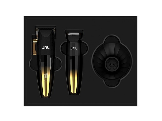 Profesionální set - střihací a konturovací strojek JRL Fresh Fade 2020 clipper & trimmer Gold colle