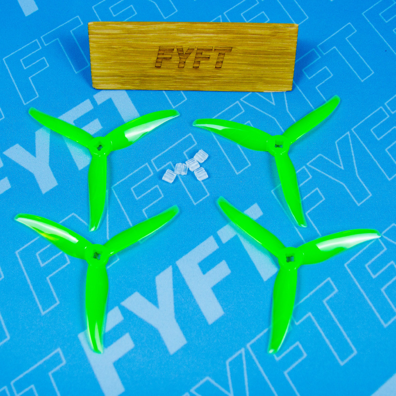 4" vrtule Hurricane Durable 4023 - (4ks) Gemfan Varianta: Žluto-zelená