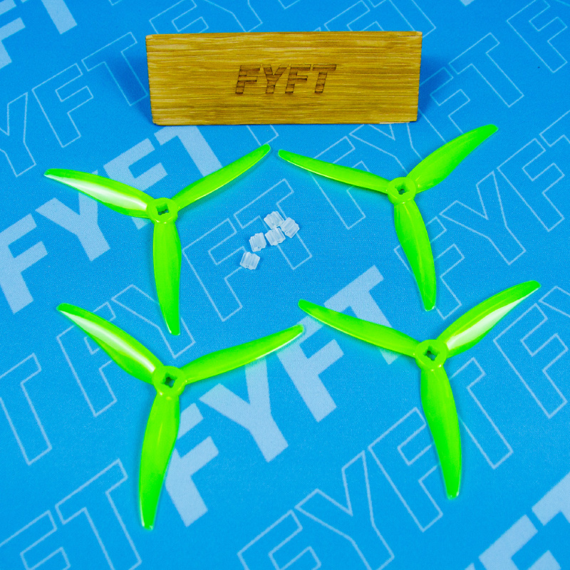 4,5" vrtule Hurricane Durable 4525-3 - (4ks) Gemfan Barva: Zelená