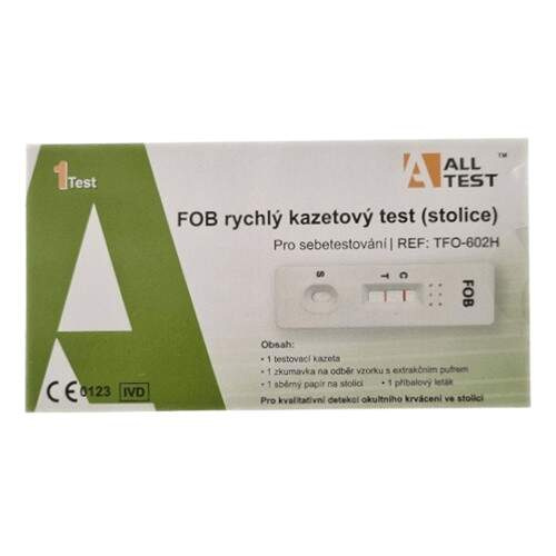 ALLTEST FOB rychlý kazetový test (stolice) 1ks