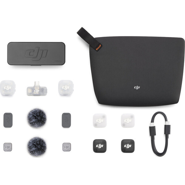 Bezdrátový mikrofon DJI Mic Mini 2 s magnetickými kryty (2 TX + 1 Mobile RX + Charging Case)