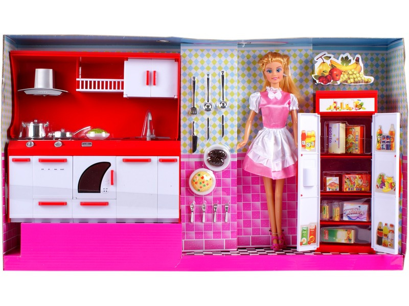 Defa Lucy kuchyňka pro panenky s panenkou - 30 cm