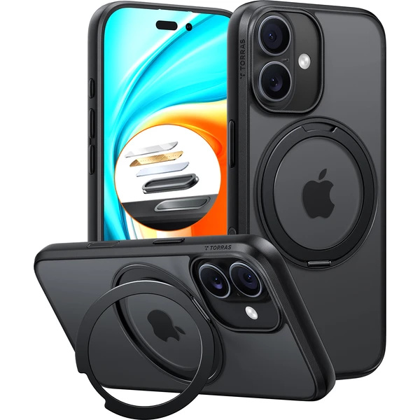 Torras Ostand Pro MagSafe kryt iPhone 17 black