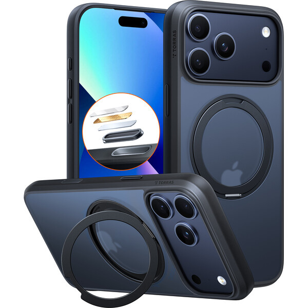 Torras Ostand Pro MagSafe kryt iPhone 17 Pro Max black