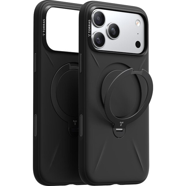 Torras Ostand Q3 Silicone MagSafe kryt iPhone 17 Pro obsidian black
