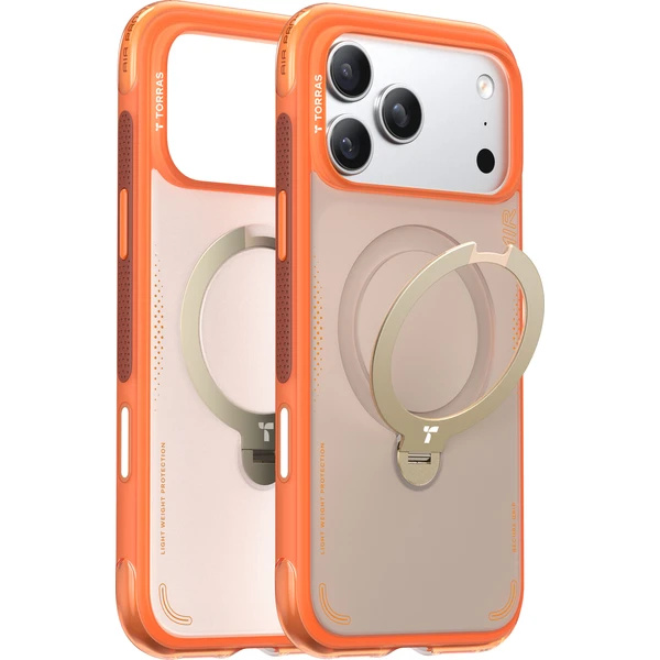 Torras Ostand Q3 Air MagSafe kryt iPhone 17 Pro Max horizon orange