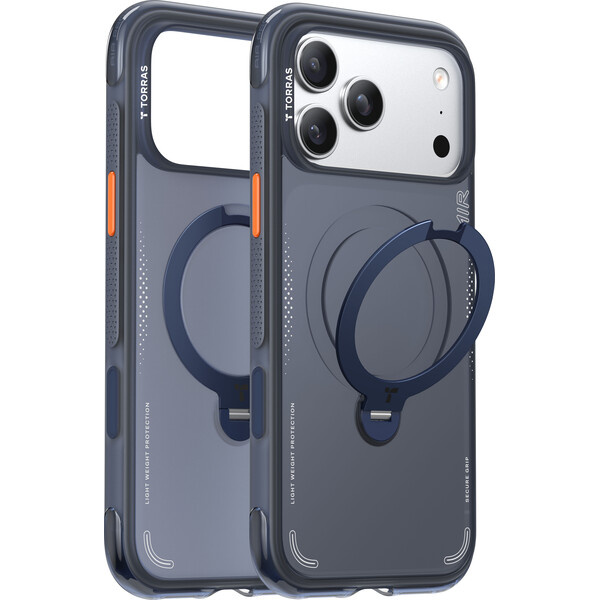 Torras Ostand Q3 Air MagSafe kryt iPhone 17 Pro midnight blue