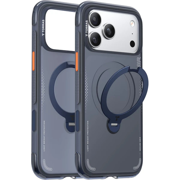 Torras Ostand Q3 Air MagSafe kryt iPhone 17 Pro Max midnight blue