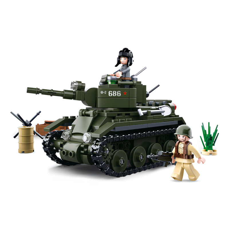Sluban WWII M38-B0691 Německý tank Panzer II