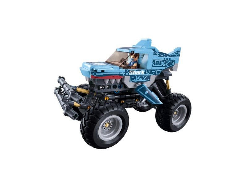 Sluban B1163 Natahovací Off-road Modrý Žralok