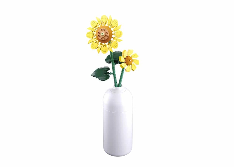 Sluban Flowers M38-B1101-10 Slunečnice ve váze