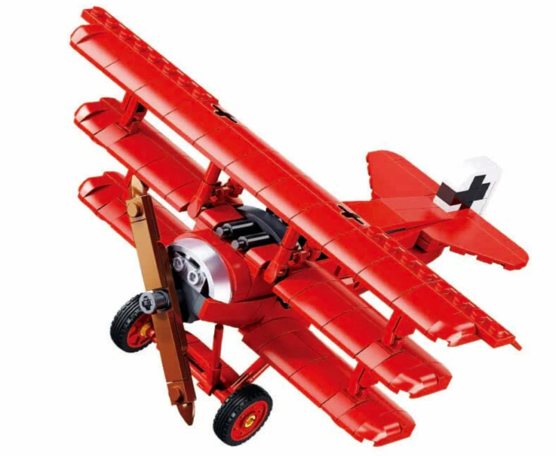 Sluban Model Bricks M38-B1292 Trojplošník Fokker DR-1 1.35