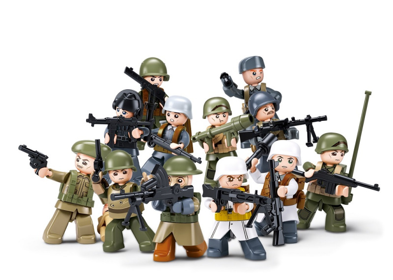Sluban Army M38-B1307 Figurky vojáků z druhé světové války 1 ks