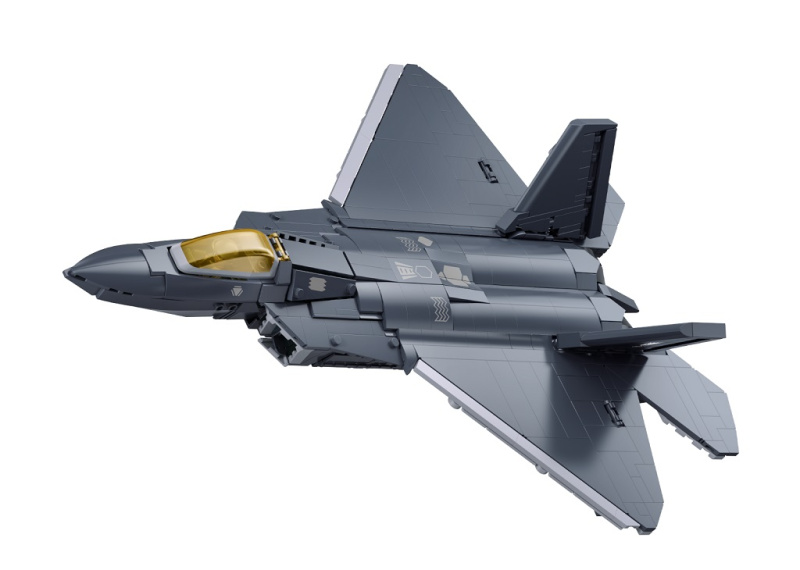 Sluban Model Bricks M38-B1613 Stíhací letoun F-22 Raptor v měřítku 1:44
