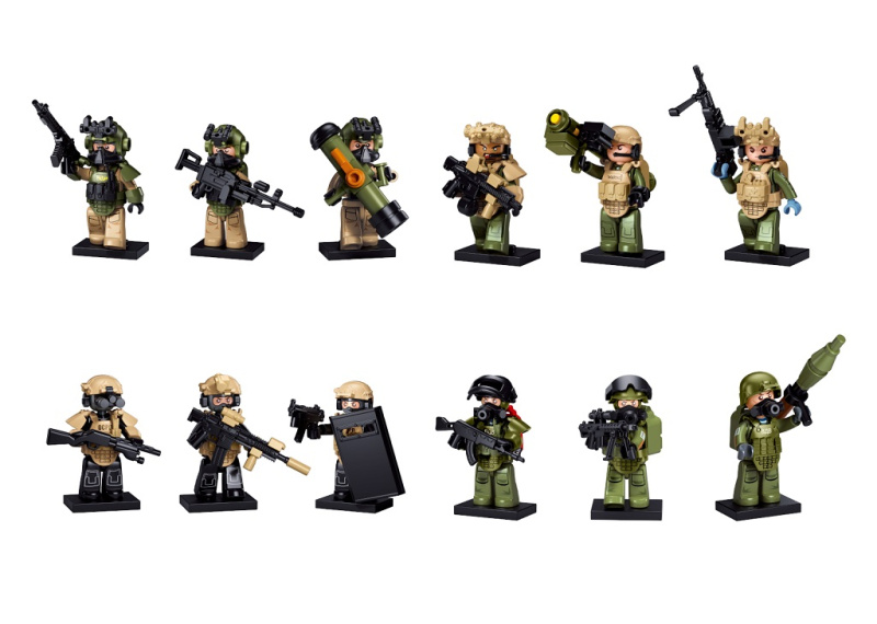 Sluban Army M38-B1636 Moderní vojenská minifigurka 1 ks