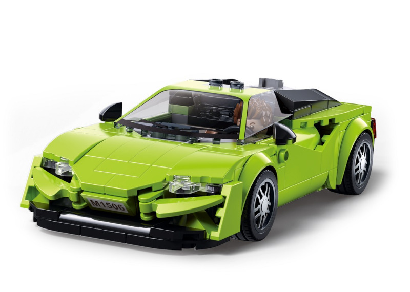 Sluban Model Bricks M38-B1506 Sportovní vůz zelený v měřítku 1:32