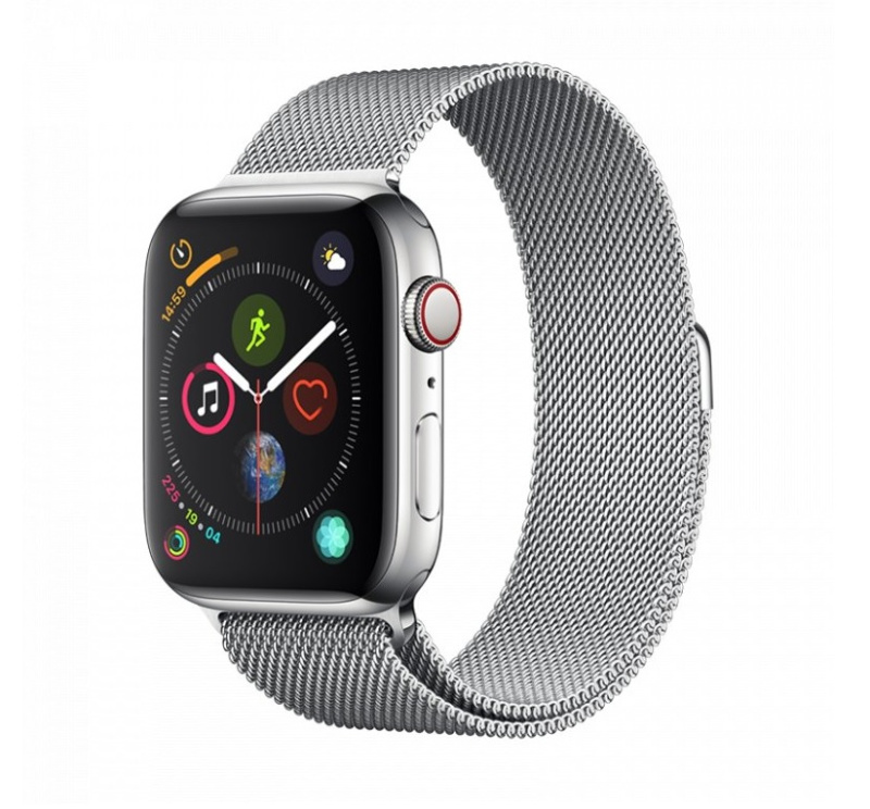 Řemínek pro Apple Watch 42mm / 44mm - Devia, Milanese Silver