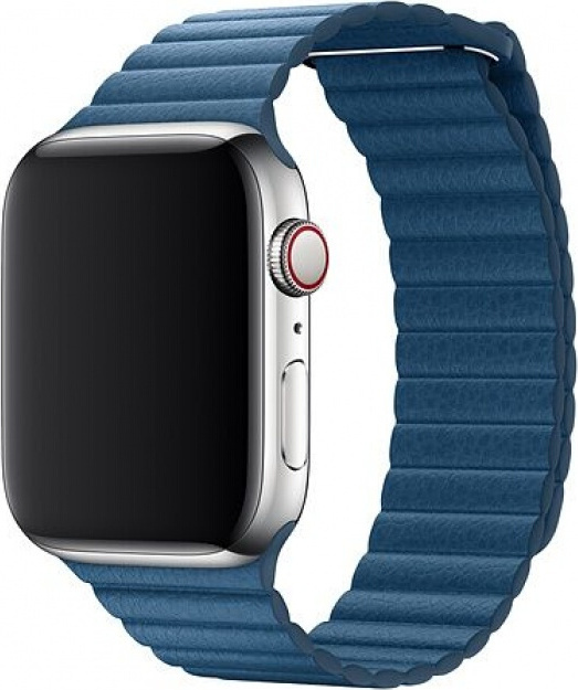 Řemínek pro Apple Watch 38mm / 40mm - Devia, LeatherLoop Cape Cod Blue