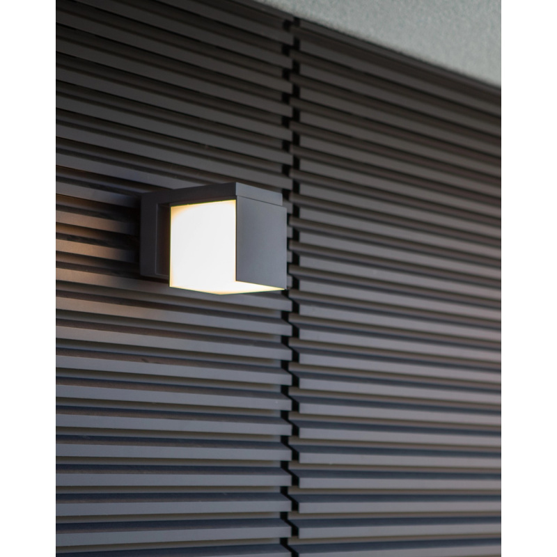 LUTEC Cuba Venkovní nástěnné LED svítidlo antracitové