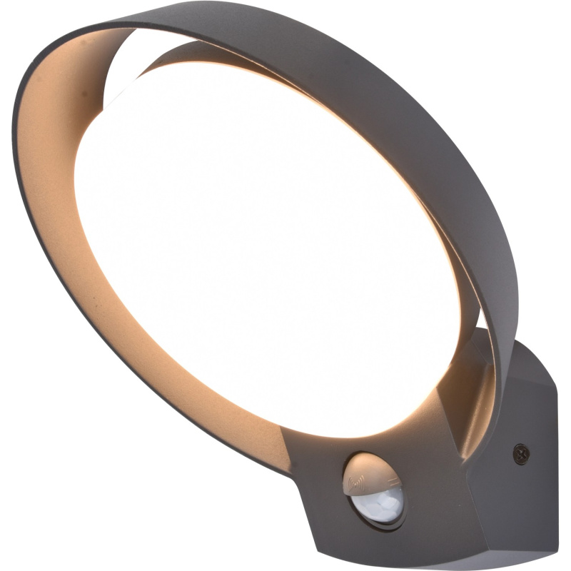 Lutec POLO LED venkovní nástěnné svítidlo se senzorem na pohyb, tmavě šedé