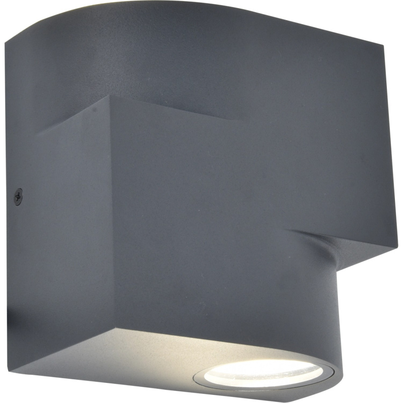 Lutec Venkovní nástěnné svítidlo Marbo, IP44, tmavě šedá, 14 x 14 x 8 cm