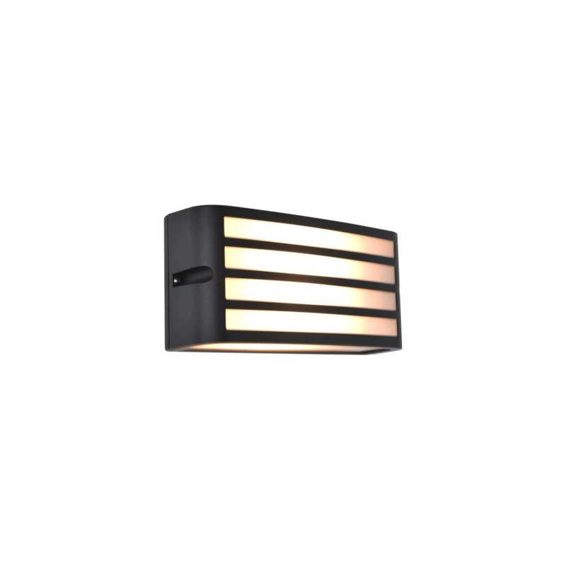 Lutec Venkovní nástěnná lampa ZEBRA E27, max. 25 W, tm.šedá, 90  x 220 x 110 mm