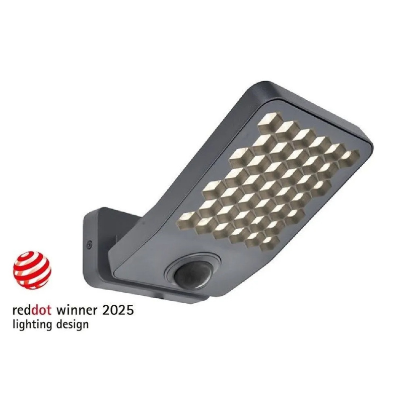 LUTEC Designový LED reflektor ATLANTIS SENSOR 14W 2000lm 4000K, 124 × 141 ×222mm