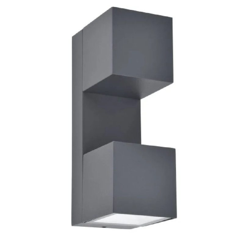 LUTEC Venkovní nástěnné LED svítidlo FARI 10W 1200lm 3000K IP54, 193 × 65 × 92mm