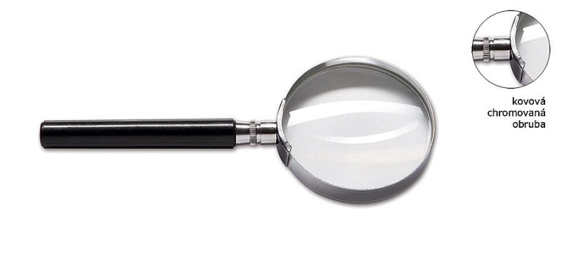 Lupa CONCORDE s kovovým rámečkem, průměr 50 mm