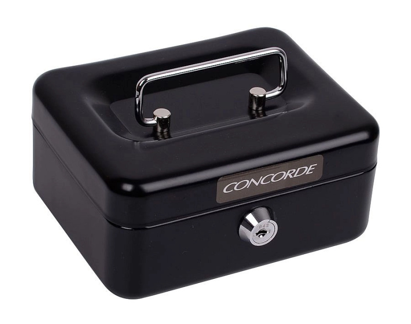 Kovová pokladna CONCORDE 11, černá CONCORDE