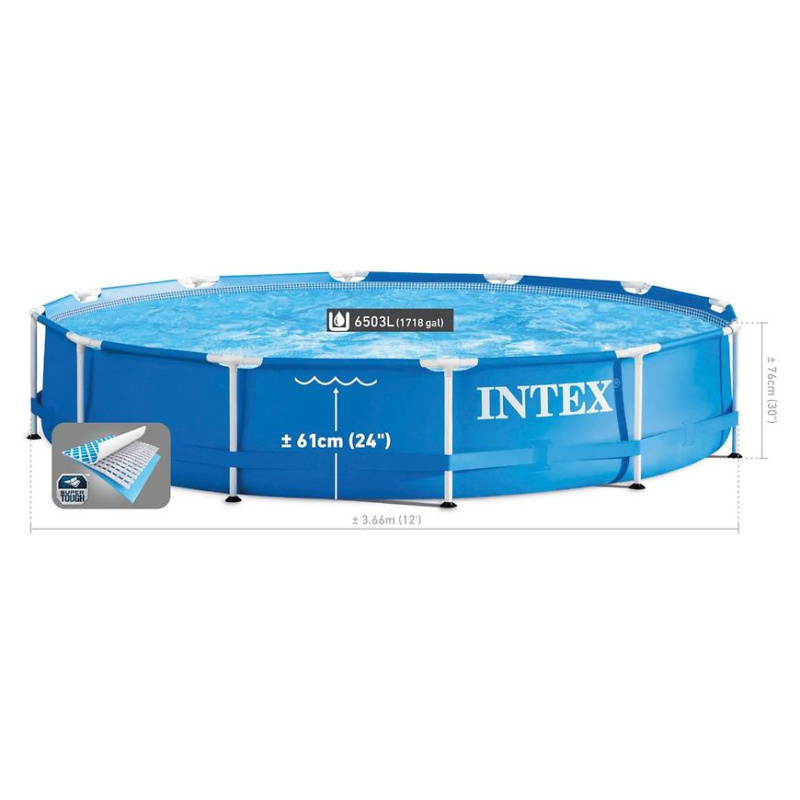 Intex Metal Frame 366 x 76 cm 28210