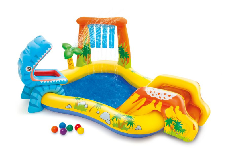 Nafukovací Bazénové Hrací centrum Dinosaurus 249 x 191 x 109 cm, Intex 57444NP