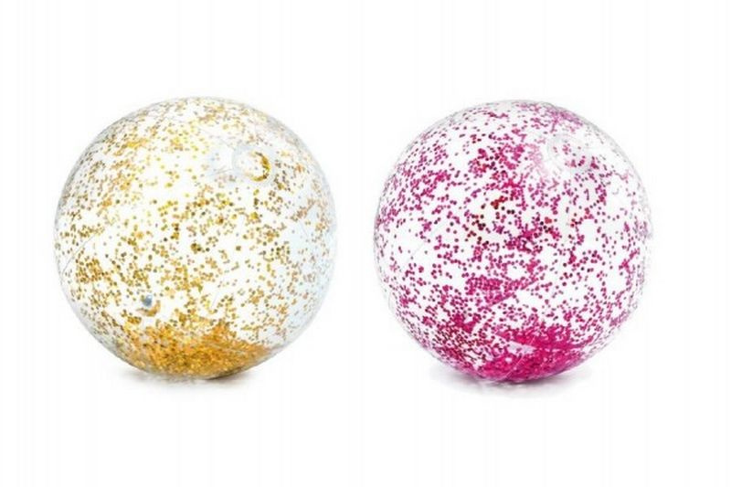 Intex 58070 Nafukovací míč Glitter Beach 71 cm zlatý