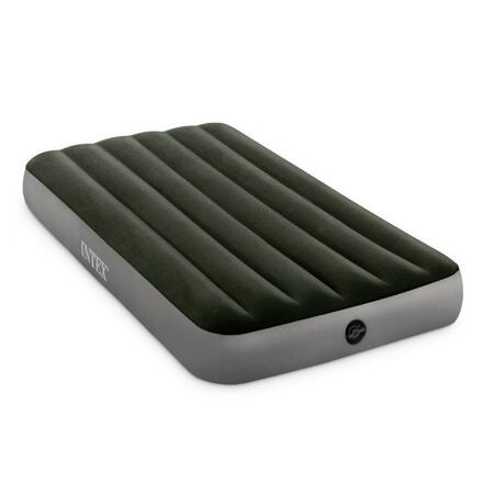Intex 64777 Nafukovací postel Dura-Beam Twin Prestige 99x191x25cm s ruční pumpou na baterie